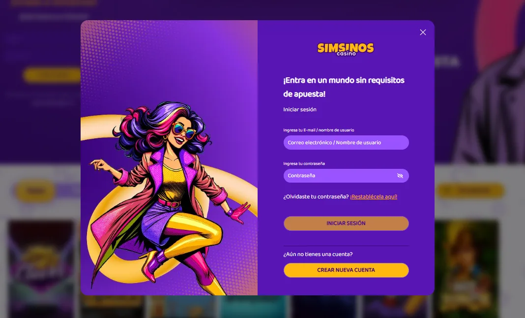 simsinos casino registrado